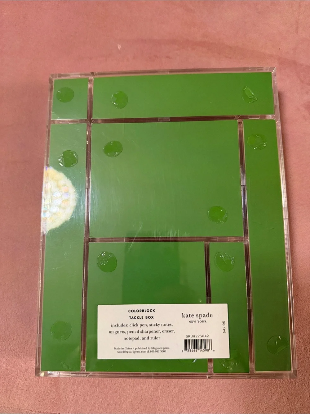 kate spade Pink, Green & Purple Desk Accessory Set